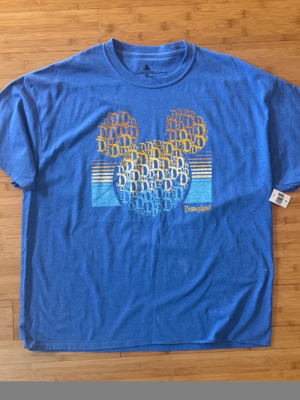 Disney Parks Unisex Blue Disneyland Mickey Graphic Tee X-Large NWT